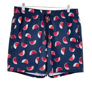 Men's Hollister California Watermelon Navy Swim Trunks Sz M Casual Beach